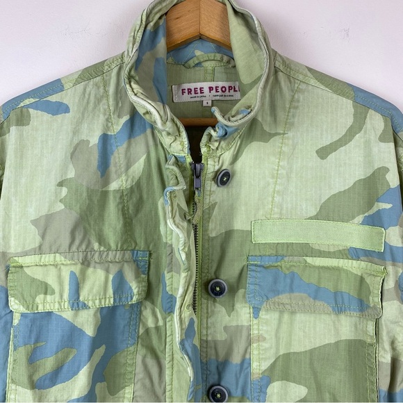 NWT Free People Lead the Way Cotton Utility Cargo Jacket - Picture 4 of 9